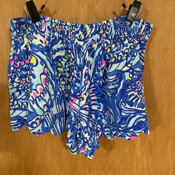 LILLY PULITZER-Women's Blue and White Shorts - Picture 4 of 6